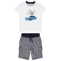 Ensemble De Plage T-shirt + Bermuda Twisteed Pour Garçon