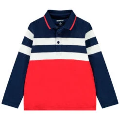 Polo Manches Longues Coloré Pour Enfant Garçon