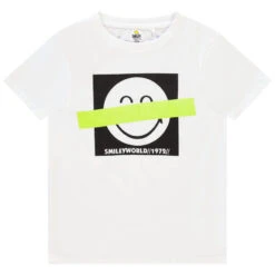 T-shirt Manches Courtes En Coton Print SmileyWorld Pour Garçon