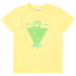 T-shirt Manches Courtes Print Palmier Pour Garçon