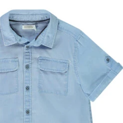 Chemise Manches Courtes Double Poches Pour Garçon -Orchestra HGAMK5 BLC 3 X