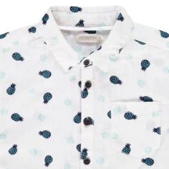Chemise Manches Courtes Imprimé Ananas Pour Garçon -Orchestra HGAMKB BLA 3 X