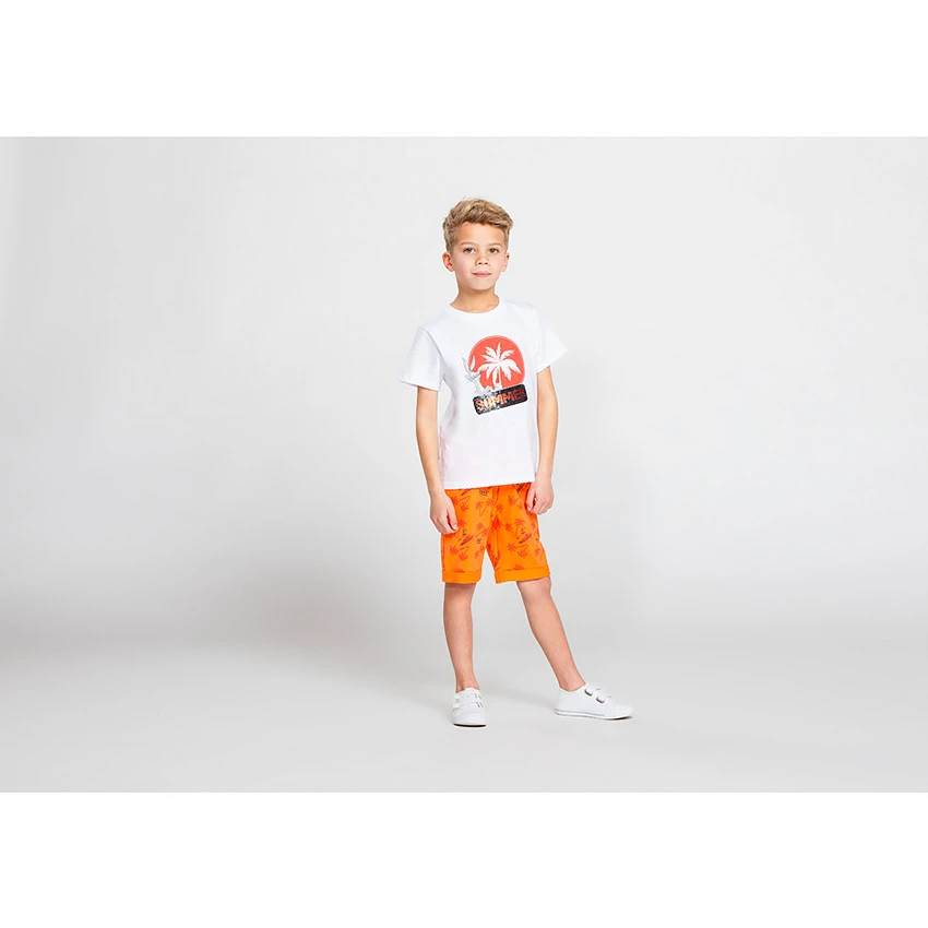 Ensemble De Plage T-shirt + Short Print Bugs Bunny Looney Tunes Pour Garçon 2 Ensemble De Plage T-shirt + Short Print Bugs Bunny Looney Tunes Pour Garçon – Image 2