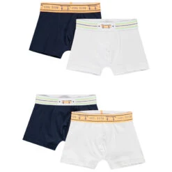 Lot De 4 Boxers En Coton Pour Garçon