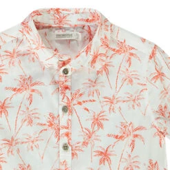 Chemise Manches Courtes En Coton Imprimé Palmiers Pour Garçon -Orchestra HGAMLE ECR 3 X