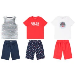 Lot De 3 Pyjamas 2 Pièces En Jersey Pour Garçon