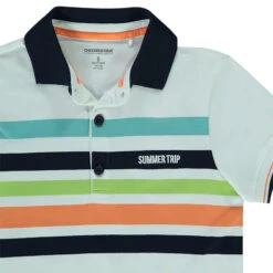 Polo Manches Courtes Rayé Pour Garçon -Orchestra HGAMM2 BLA 3 X