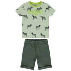 Ensemble De Plage T-shirt Et Short En Coton Pour Garçon