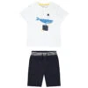 Ensemble De Plage T-shirt Print Baleine + Short Pour Garçon