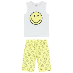 Pyjama 2 Pièces Débardeur + Short SmileyWorld Pour Garçon