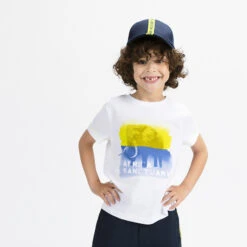 T-shirt Manches Courtes Tombantes Avec Photoprint Pour Garçon -Orchestra HGAMNW BLA 10 X