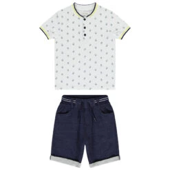 Ensemble De Plage Polo + Bermuda Pour Garçon