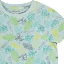 Ensemble De Plage T-shirt Et Bermuda En Jersey Pour Garçon -Orchestra HGAMO1 BLC 5 X