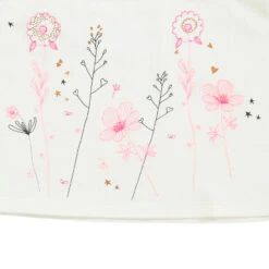 Tee-shirt Manches Longues évasé Avec Fleurs Brodées -Orchestra HI004G BLA 3 X