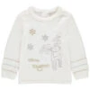Pull Chenille à Broderies Esprit Noël Dorées Et Argentées