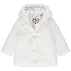 Parka à Capuche En Sherpa Doublée Jersey à Coeurs