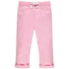 Pantalon En Toile Rose à Taille élastiquée
