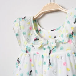 Robe à Manches Volantées Imprimée All-over -Orchestra HI00PD BLA 3 X