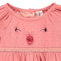 Tunique Manches Longues En Coton Tubique Et Broderies -Orchestra HI00RP ROF 3 X