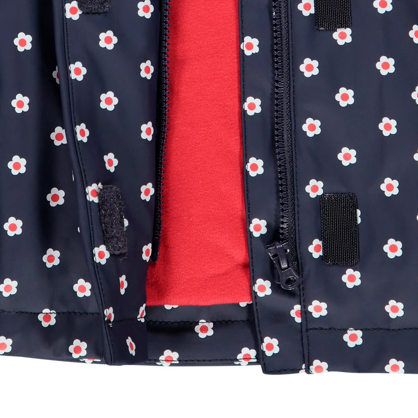 Parka En Gomme Imprimée Fleurs Pour Bébé Fille 3 Parka En Gomme Imprimée Fleurs Pour Bébé Fille – Image 3