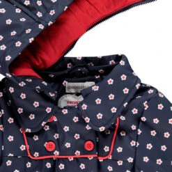 Parka En Gomme Imprimée Fleurs Pour Bébé Fille 7 Parka En Gomme Imprimée Fleurs Pour Bébé Fille -Orchestra HI00RT BLF 4 X
