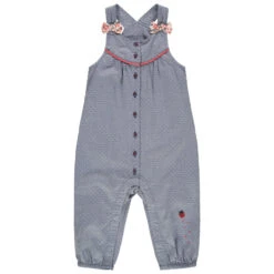 Salopette Longue En Jacquard à Noeuds