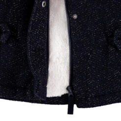 Manteau En Drap De Laine Doublé Sherpa à Noeuds -Orchestra HI00TB BLF 3 X