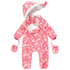 Combinaison De Ski Doublée Micropolaire Imprimée Smiley Baby All-over