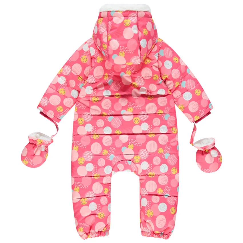 Combinaison De Ski Doublée Micropolaire Imprimée Smiley Baby All-over 2 Combinaison De Ski Doublée Micropolaire Imprimée Smiley Baby All-over – Image 2