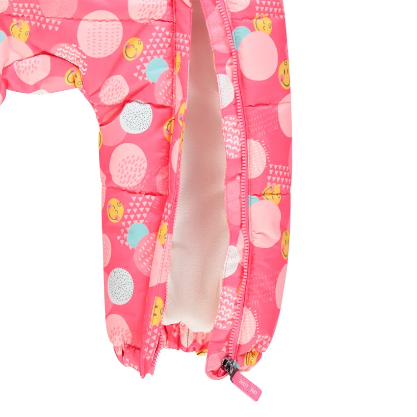 Combinaison De Ski Doublée Micropolaire Imprimée Smiley Baby All-over 3 Combinaison De Ski Doublée Micropolaire Imprimée Smiley Baby All-over – Image 3