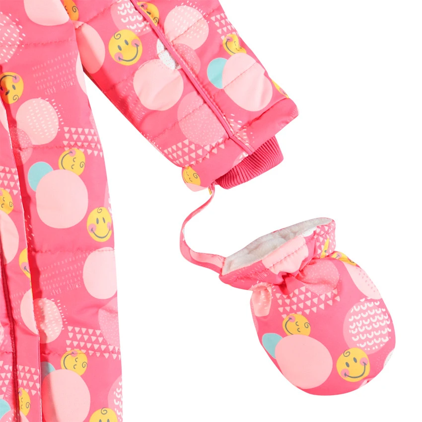Combinaison De Ski Doublée Micropolaire Imprimée Smiley Baby All-over 5 Combinaison De Ski Doublée Micropolaire Imprimée Smiley Baby All-over – Image 5