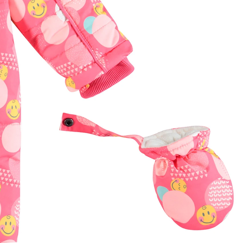 Combinaison De Ski Doublée Micropolaire Imprimée Smiley Baby All-over 6 Combinaison De Ski Doublée Micropolaire Imprimée Smiley Baby All-over – Image 6