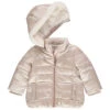 Doudoune Rose Doublée Sherpa Pour Bébé Fille