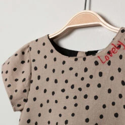 Robe Manches Courtes à Pois All-over Et Noeuds -Orchestra HI00V1 BGM 3 X