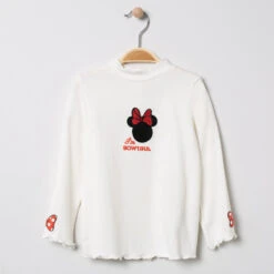Sous-pull Col Cheminée à Broderies Minnie Disney