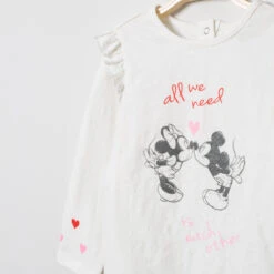 T-shirt Manches Longues Print Mickey Et Minnie Disney -Orchestra HI00WC ECR 3 X