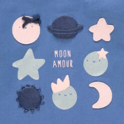 T-shirt Manches Longues Uni à Motifs Lunes Et étoiles -Orchestra HI00WF BLM 3 X