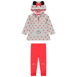 Ensemble Avec Tunique à Pois Et Legging Motif Minnie Disney