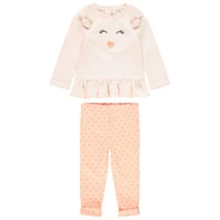 Jogging En Molleton Ludique Pour Bébé Fille