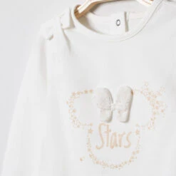 T-shirt Manches Longues Motif Minnie Disney Avec Noeuds En Relief -Orchestra HI00YA ECR 3 X