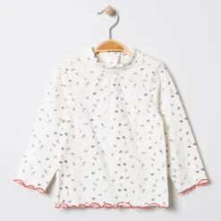 Sous-pull Col Cheminée à Imprimé Esprit Noël En Coton