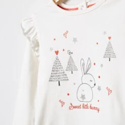 T-shirt Manches Longues En Coton à Motifs Esprit Noël -Orchestra HI00YQ ECR 3 X