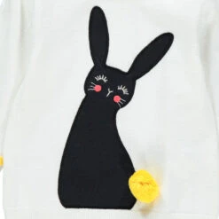 Pull En Tricot Avec Lapin Brodé Et Pompon -Orchestra HI00ZI ECR 3 X