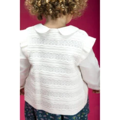 Gilet En Maille Fantaisie Et Volants -Orchestra HI012Y ECR 11 X