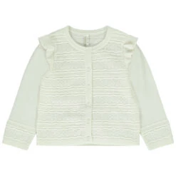 Gilet En Maille Fantaisie Et Volants