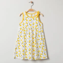 Robe Sans Manches En Coton Bio à Poires Imprimées All-over