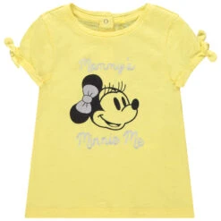T-shirt Manches Courtes Print Minnie Disney Et Noeuds