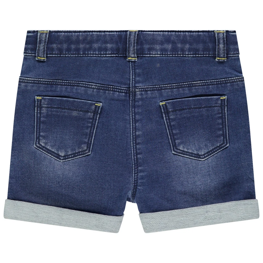 Short En Jean à Marguerites Brodées 2 Short En Jean à Marguerites Brodées – Image 2