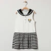 Robe Sans Manches Style Marin Print Minnie Disney