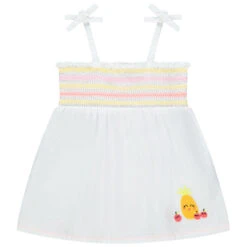 Tunique à Nouettes Et Fruits Brodés